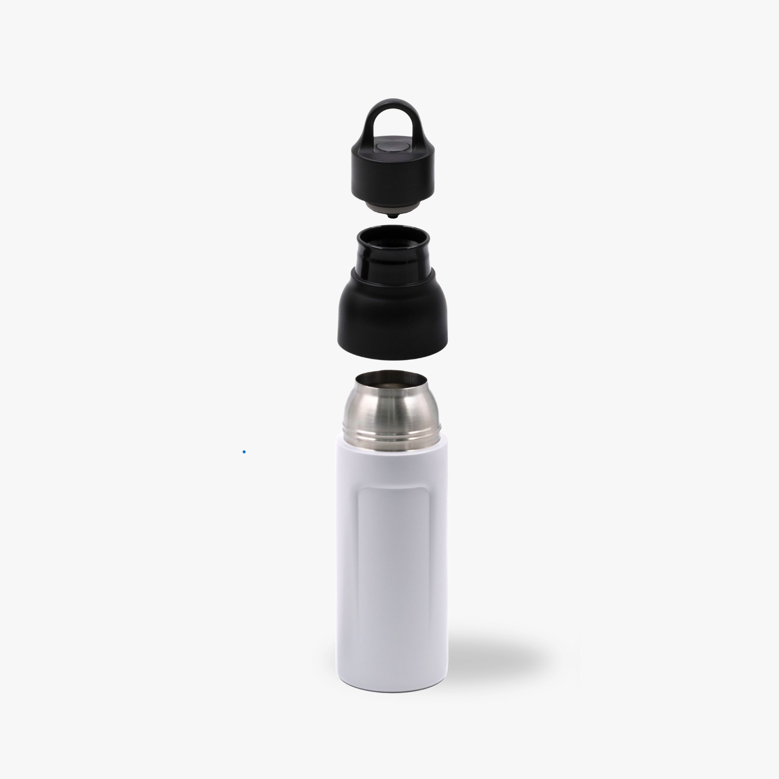 520ml Eco Push-to-Sip Bottle Made from Recycled Stainless Steel cap lid body