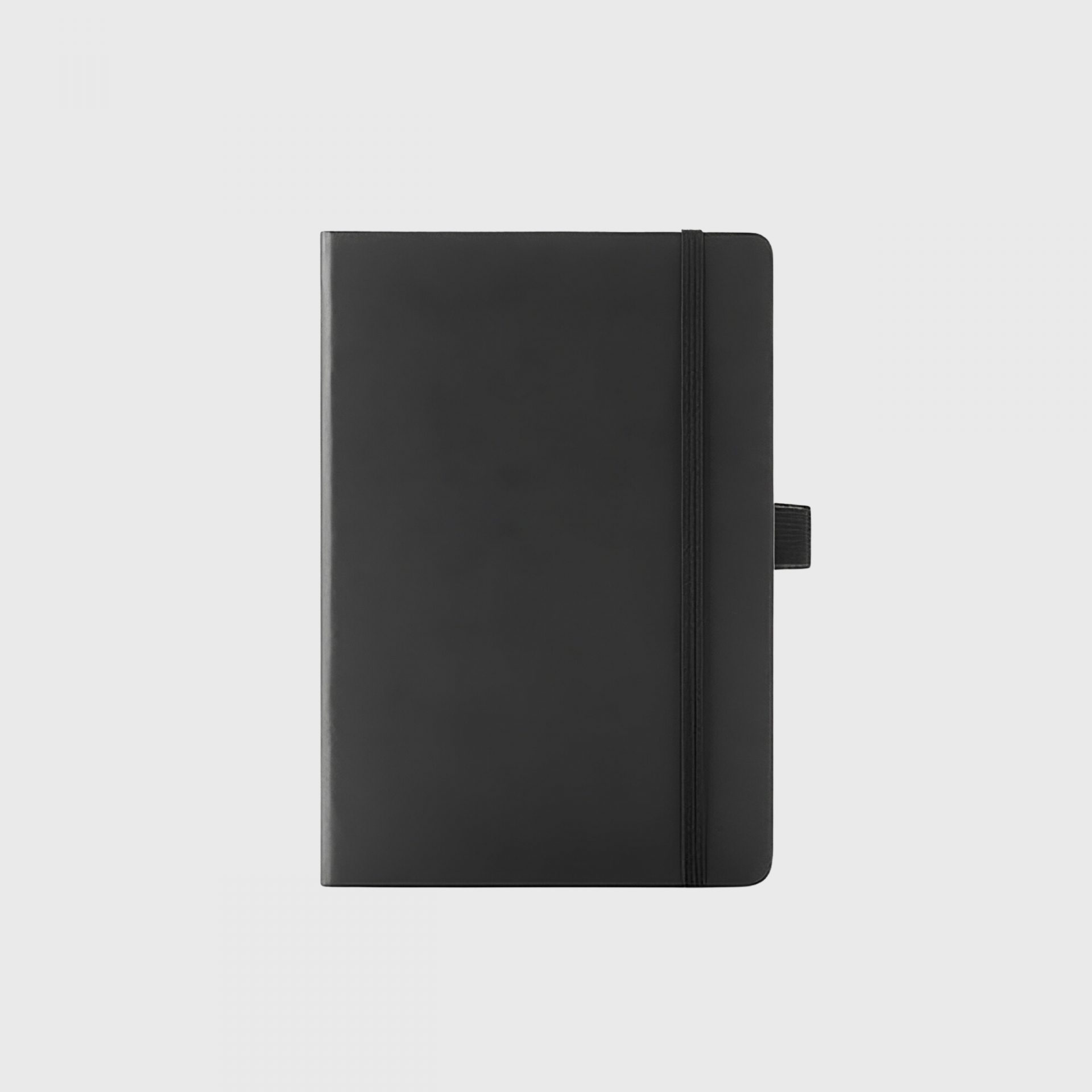 Corporate-Gifts-Singapore-Notebook-A5-Hard-Cover-with-pen-holder-Black