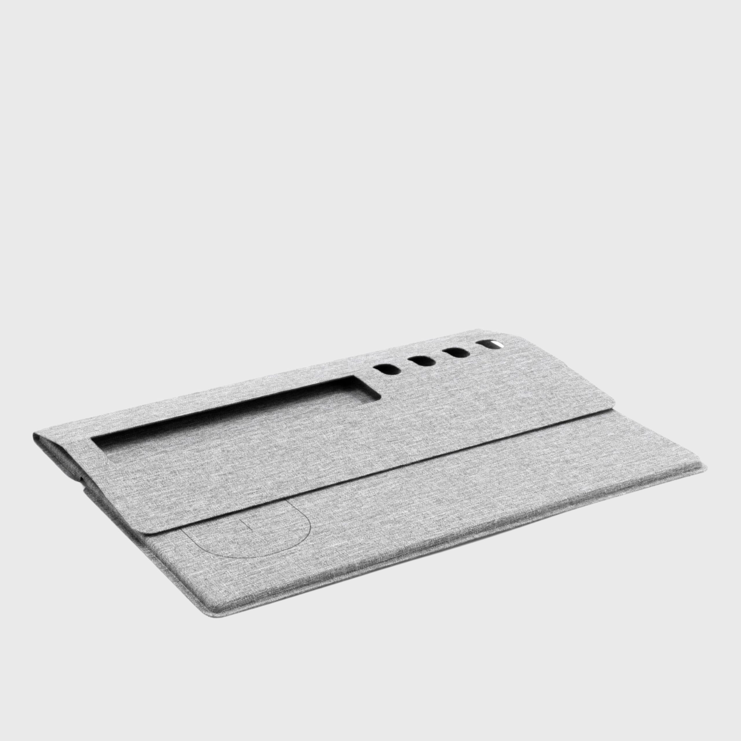 RPET Eco Mouse Pad with Wireless Charger folded