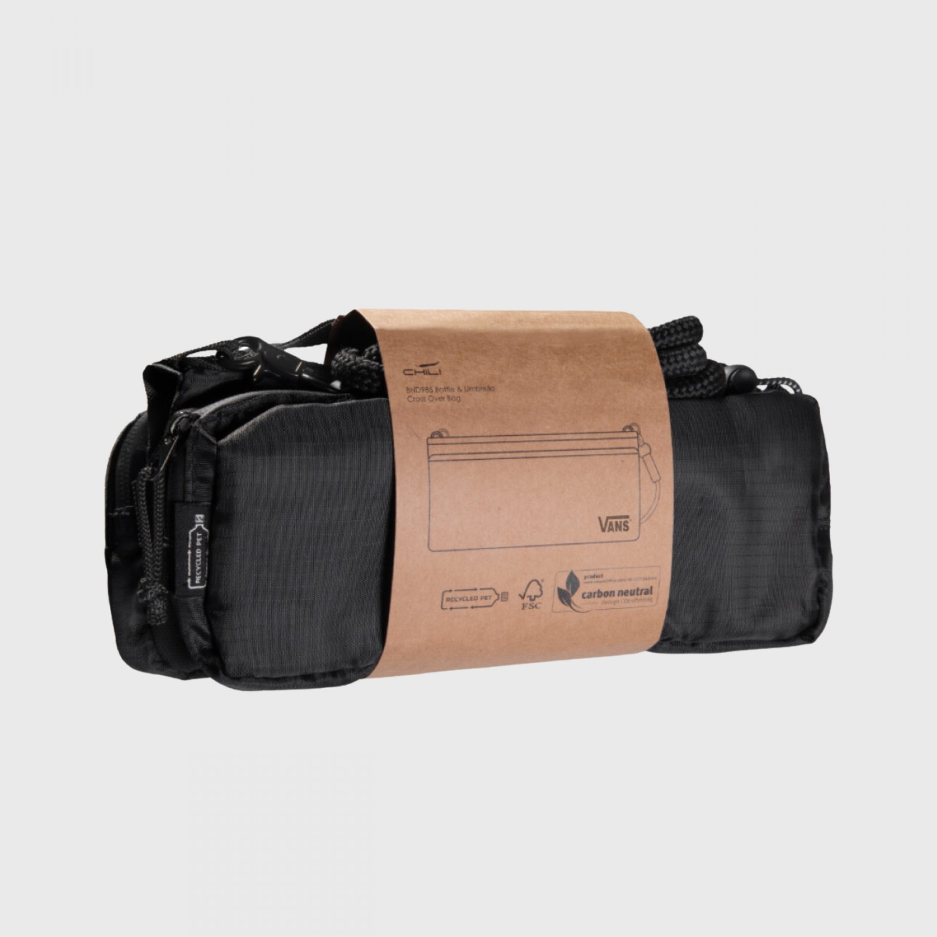 Sustainable Corporate Gifts Singapore Cross Over Bag made from Recycled PET Plastic RPET packaging