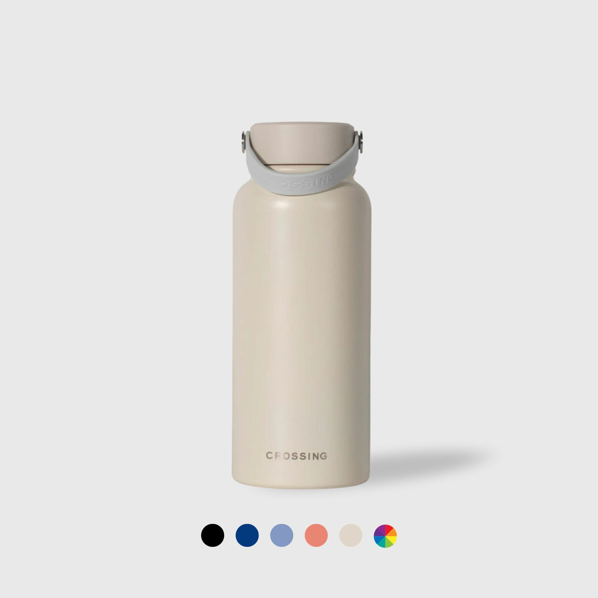 corporate gifts singapore crossing Urban Insulated SS Bottle W Handle grey warm