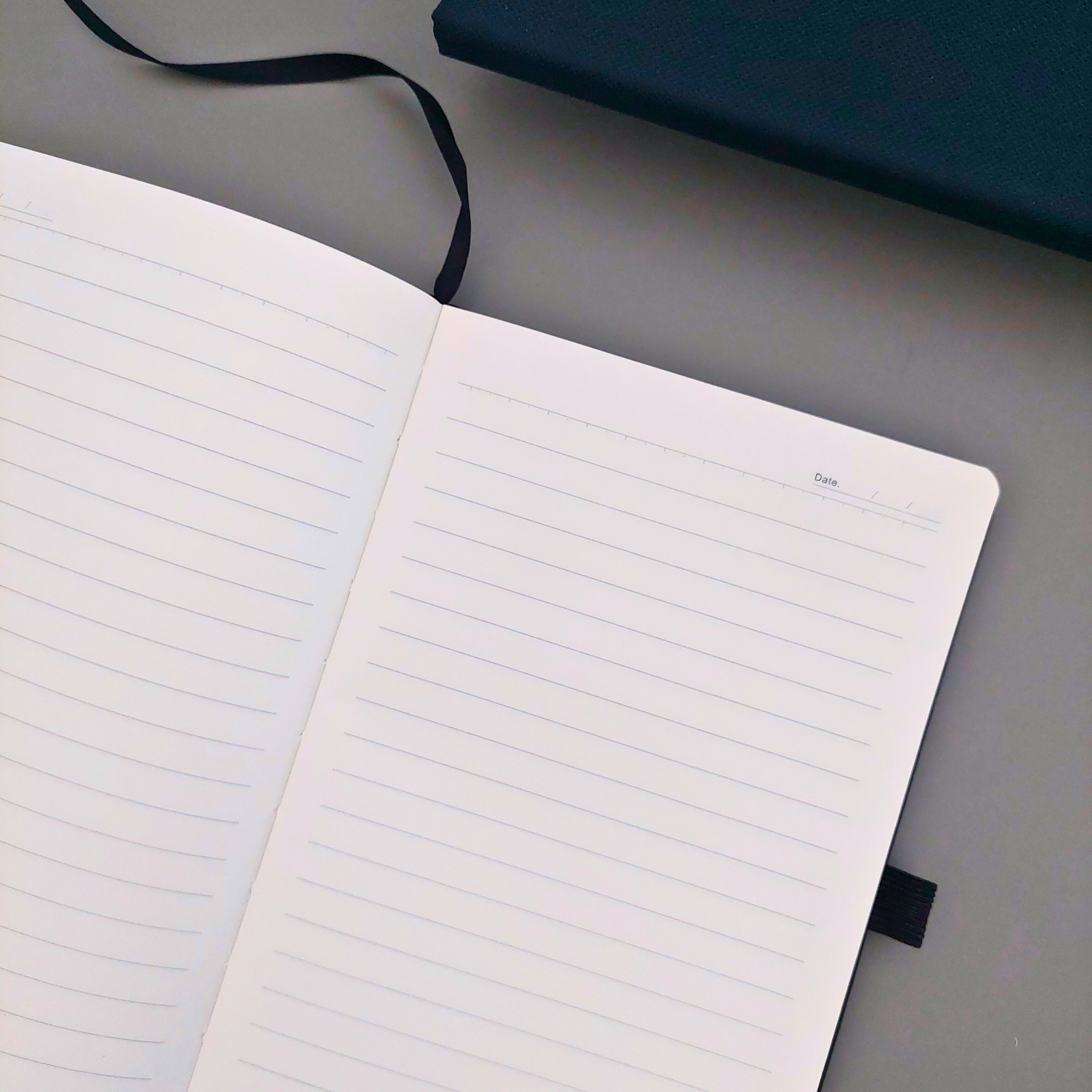 customised notebook corporate gift singapore Imero inside pages with strap bookmark