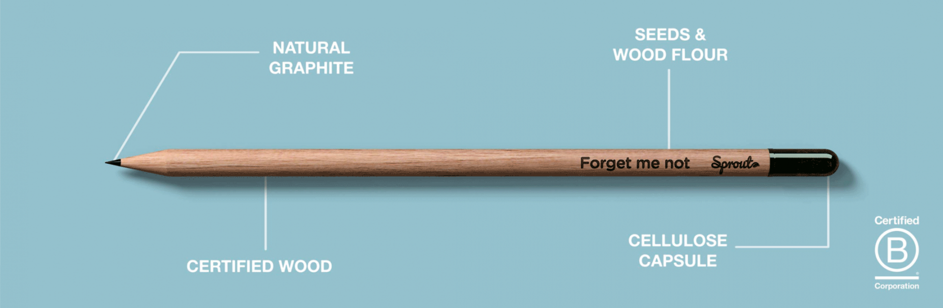 sproutworld plantable pencil sustainable corporate gifts singapore pencil profile